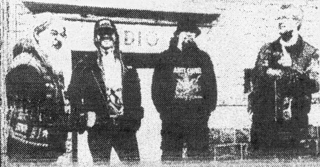 A band photo stolen from their Bandcamp, from left to right: Calle, Hasse, Robin and Mange